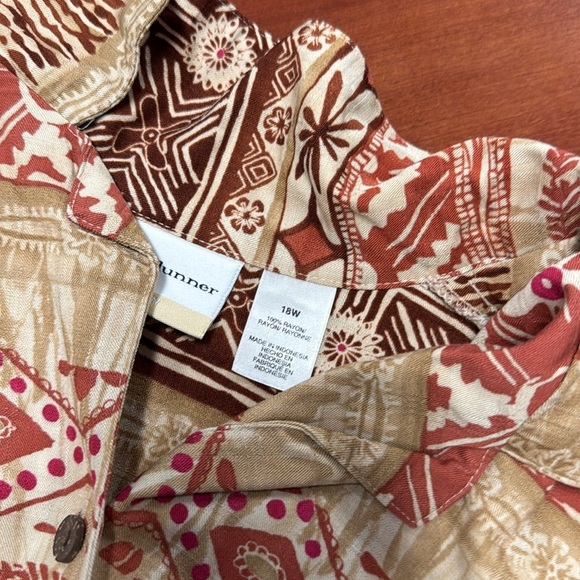 Alfred dunner short sleeve button down 18W // 083032 - Picture 2 of 2